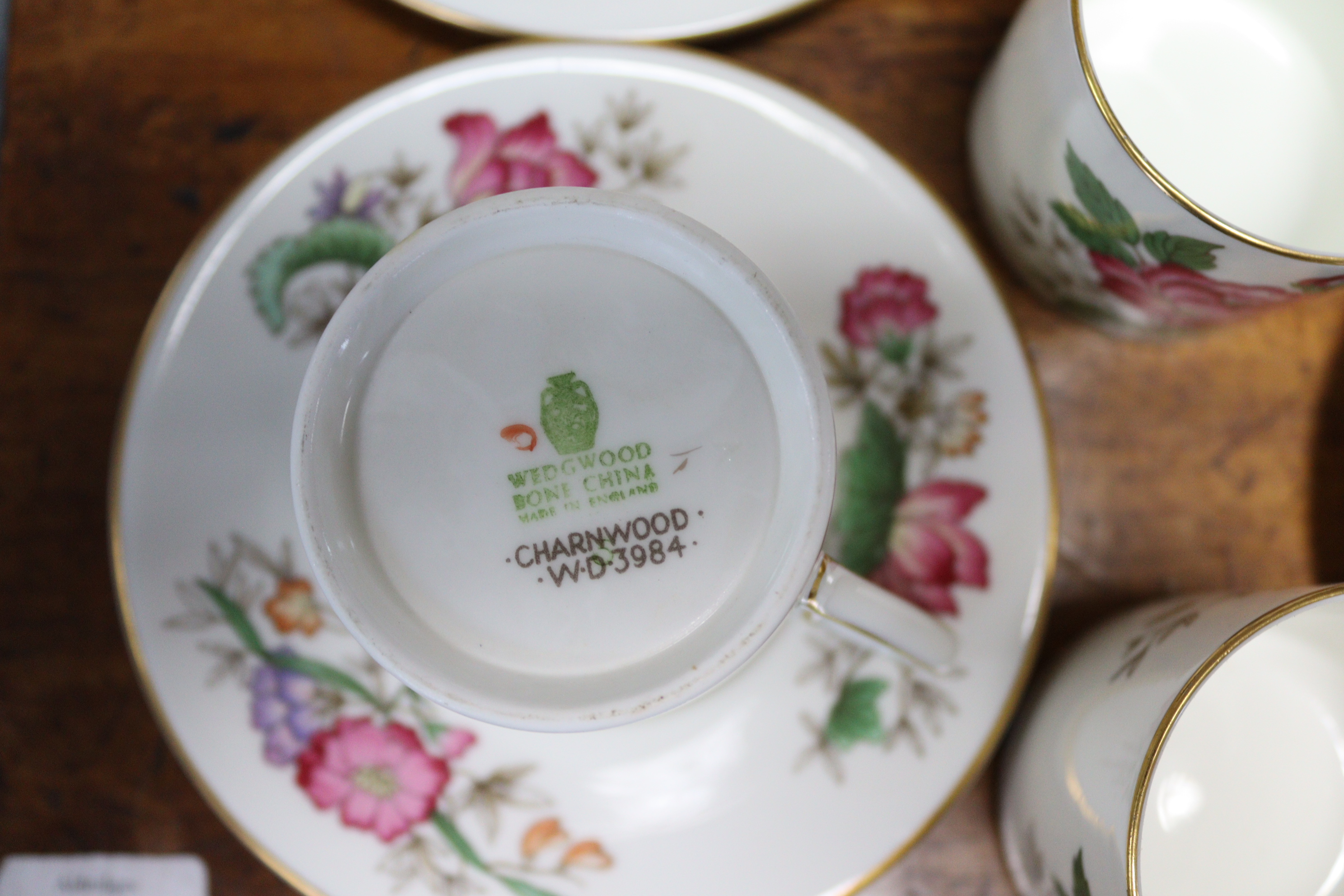 A Wedgwood bone china “Charnwood” pattern twenty-three piece coffee service (settings for ten); & an - Image 3 of 6