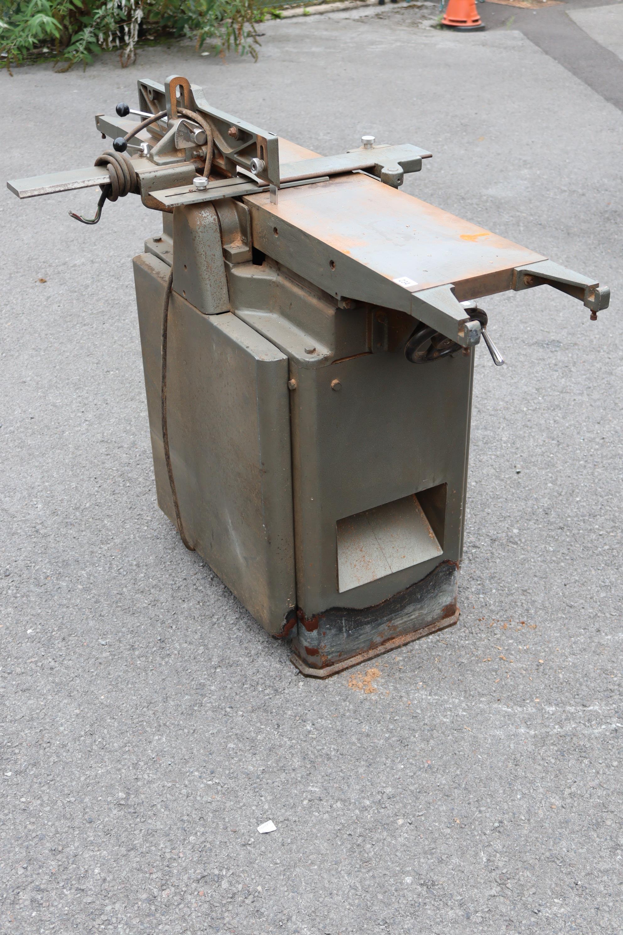 A Multico electrically operated carpenter’s power planer (Model L1), with various accessories, 52¼” - Image 5 of 11