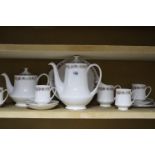 A Paragon bone china “Belinda” pattern twenty-one piece coffee service (settings for six).