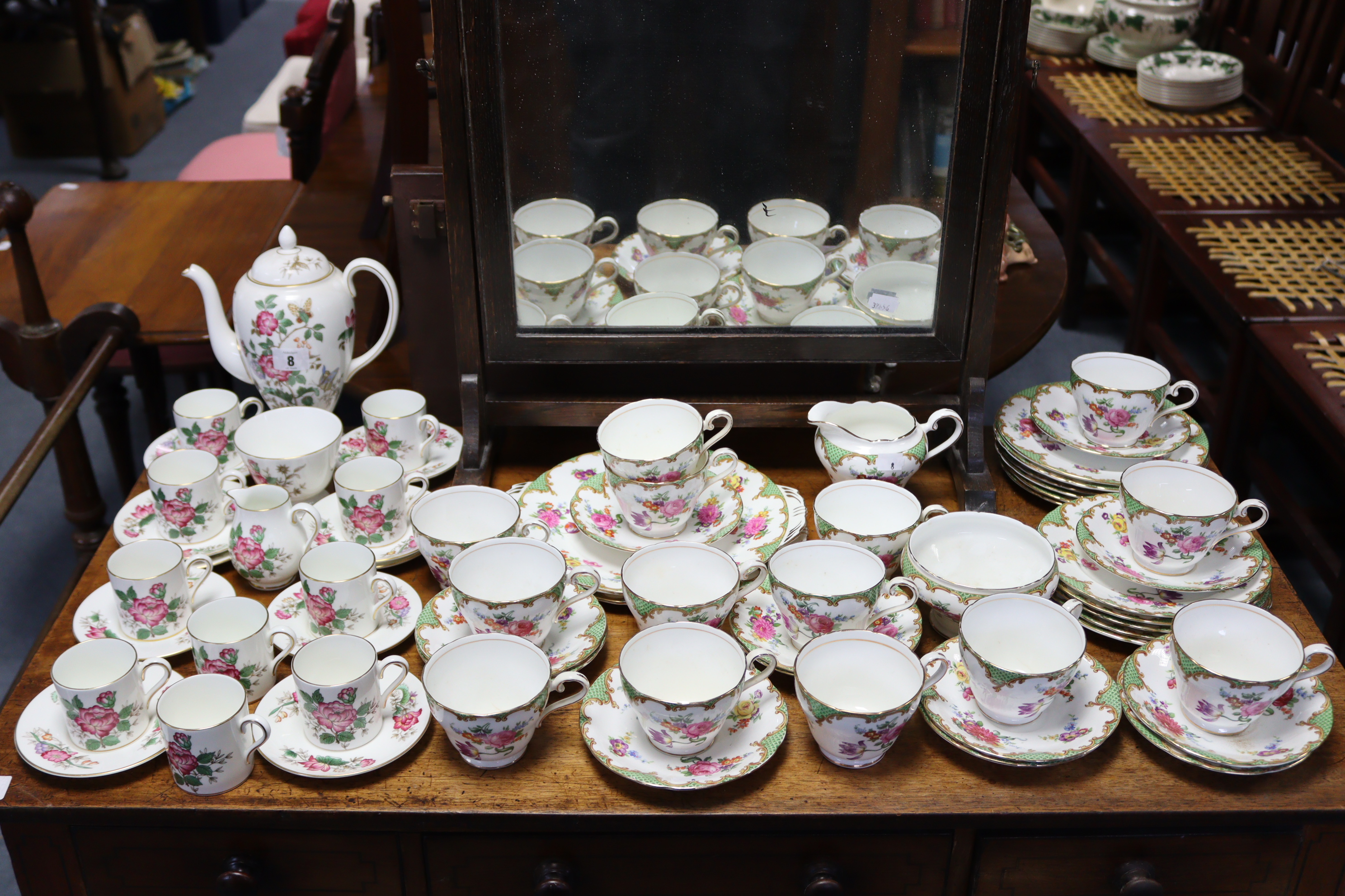 A Wedgwood bone china “Charnwood” pattern twenty-three piece coffee service (settings for ten); & an - Image 2 of 6