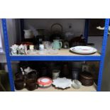 Various items of decorative china, pottery, & kitchenware, part w.a.f.