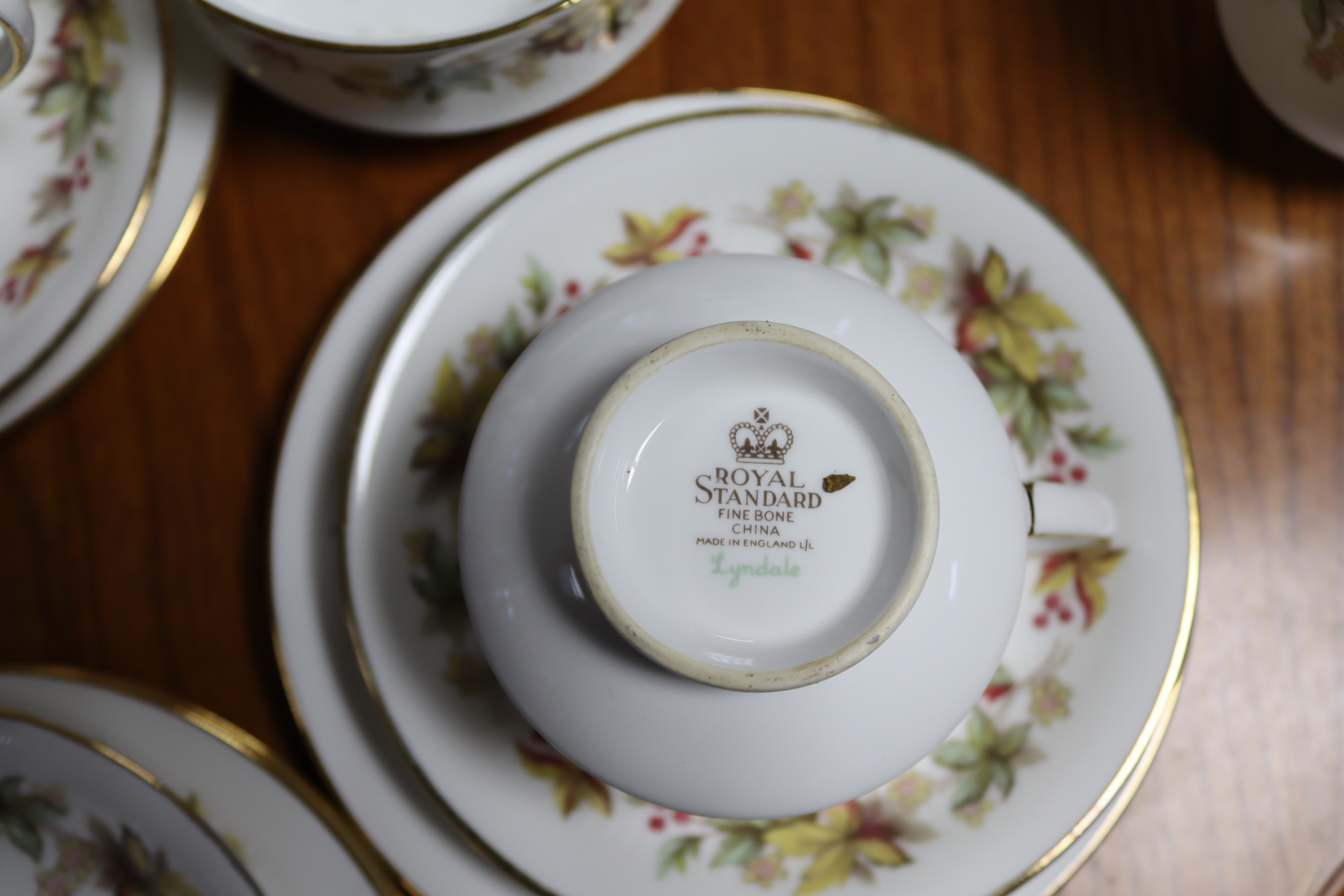 A Denby pottery blue glazed thirty-seven piece part dinner, tea & coffee service; & a Royal Stafford - Image 7 of 7