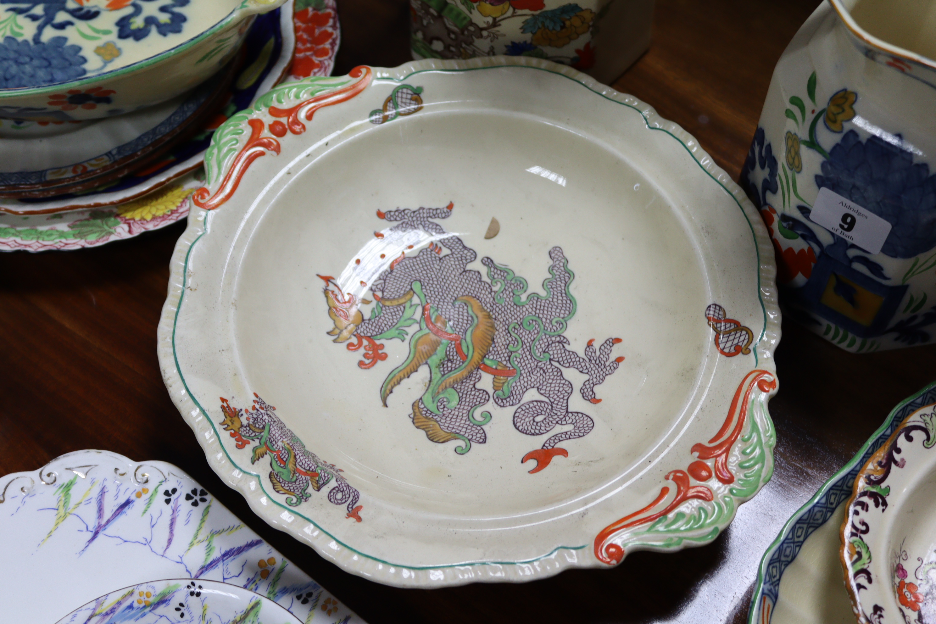 Two Mason’s Ironstone China floral decorated jugs; seven various Mason’s plates & dishes; & a - Image 2 of 6