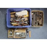 A Record “Dowelling Jig” (No. 148), boxed; seven wooden moulding planes; & various other tools &