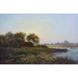 KATE ELIZABETH GILBERT (1843-1916). A PAIR: “Near Medmenham, On The Thames”, & “Evening, Above