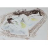 THEA DUPAYS (British, 20th century). A nude figure study. Signed lower left; pastels: 11” x 16”,