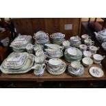 A Copeland Spodes “Chinese Rose” pattern thirty-eight piece part dinner & tea service; together with