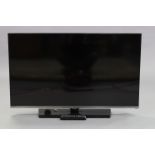 A Samsung 40” colour television with remote control, w.o.