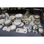 Various items of decorative dinner & tea ware; together with various other items of decorative china