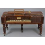 An early Victorian mahogany table piano by John Broadwood & Sons (Patent), Manufacturers To Her
