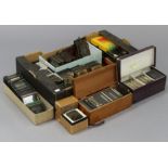 A large quantity of assorted glass magic lantern slides, etc.