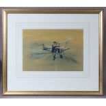 MILES O’REILLY (20th century). Two RAF Hawker Demon bi-planes in flight, & a companion painting of a