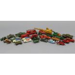 Twenty-four various Dinky, Corgi, & other scale model vehicles, all un-boxed.