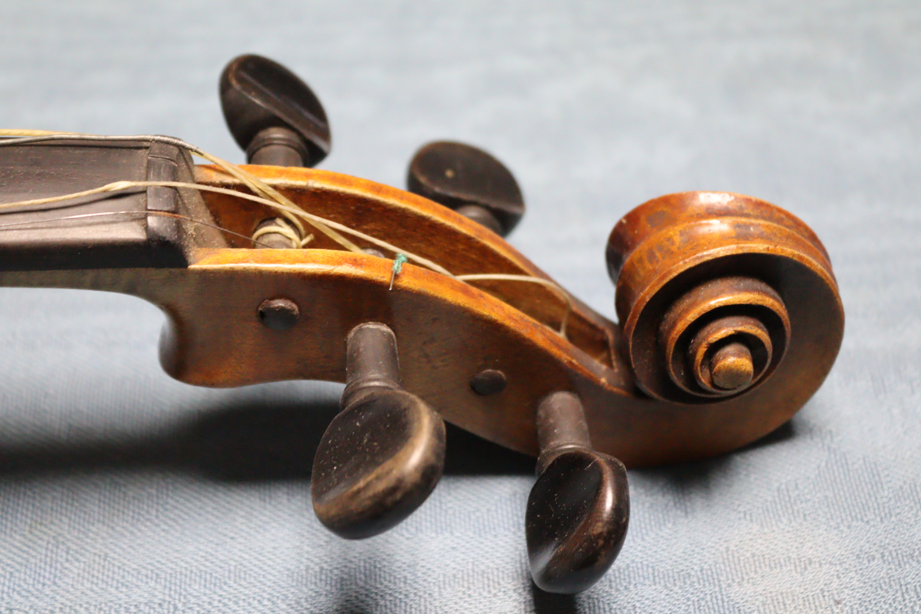 A violin & bow, (violin 23½” long - length of back 14"), with case. - Image 5 of 15