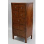 A ditto tall chest fitted five long drawers, 23” wide x 51¼” high.