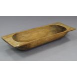 A pine dough trough, 43¼” long.