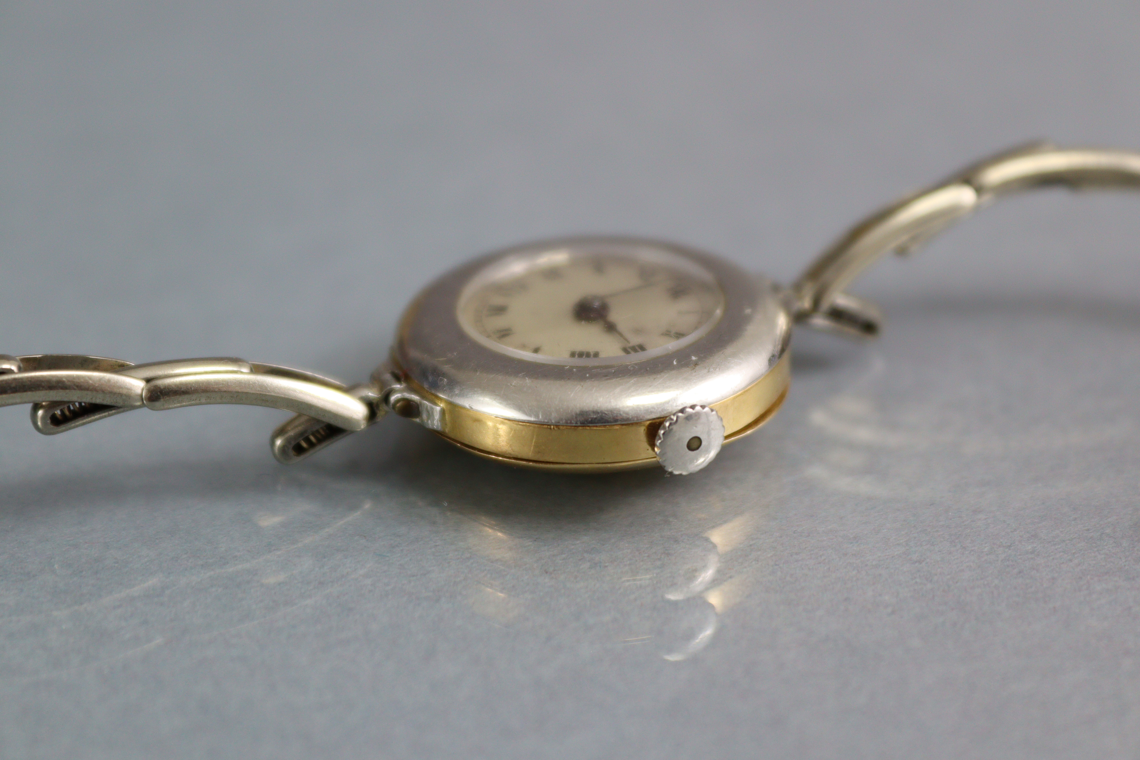 An early 20th century ladies’ wristwatch, the small silvered circular dial with black roman - Image 4 of 4