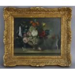 DUTCH SCHOOL, 19th century. A still life of a bouquet of flowers. Signed with initials & dated ‘89