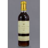 One half bottle of Chateau d’Yquem 1997 Sauternes, 37.5cl.