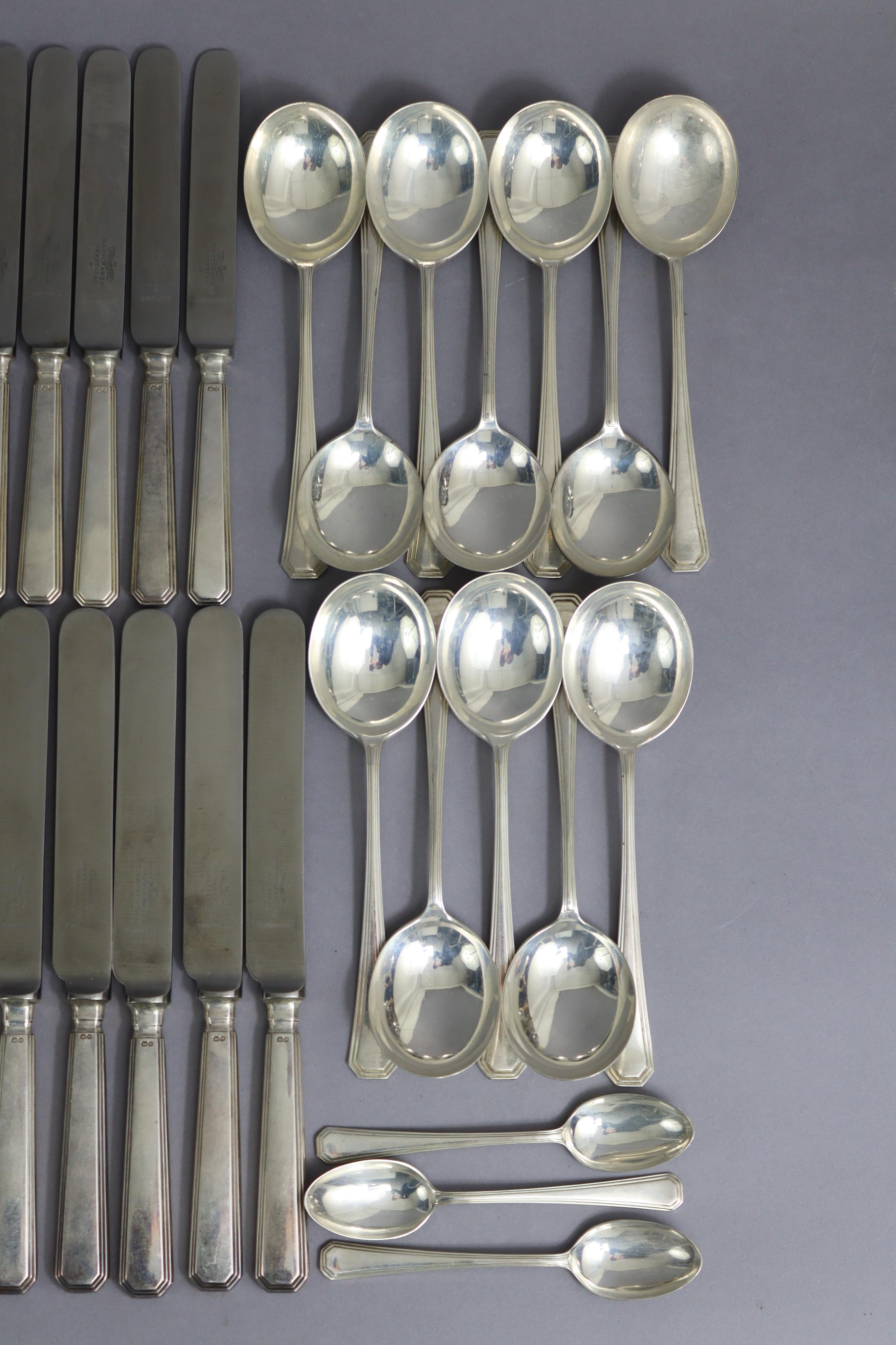 A SERVICE OF SILVER “BEVERLY” PATTERN FLATWARE, comprising: Twelve Table Forks; six Table Spoons; - Image 6 of 10