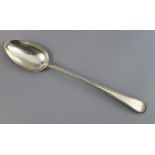 A George II silver Old English Bead pattern basting spoon, 11¾” long; London 1782, by George Smith