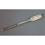 A George III silver Bead pattern double-ended marrow scoop, 8¾” long; London 1783, by George Smith