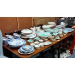 Various items of Poole pottery dinner & tea ware; together with various other items of decorative
