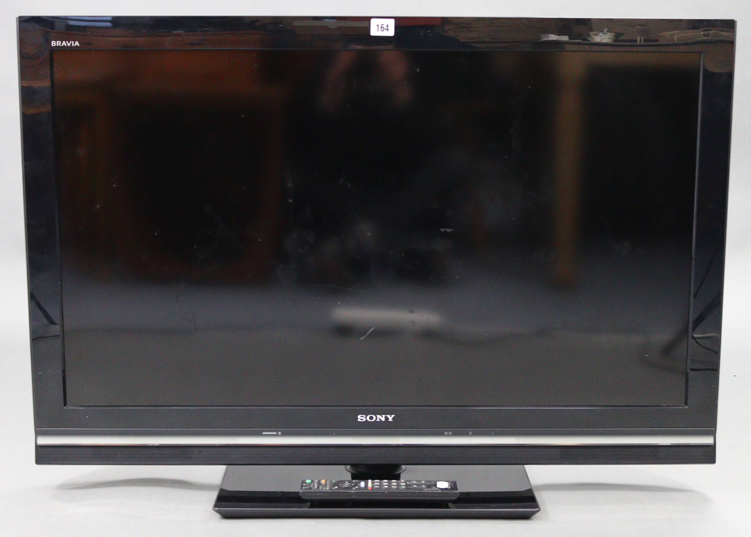 A Sony Bravia 41” LCD television with remote control, w.o.