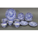 Twenty-eight items of Spode blue & white “Italian” pattern teaware.