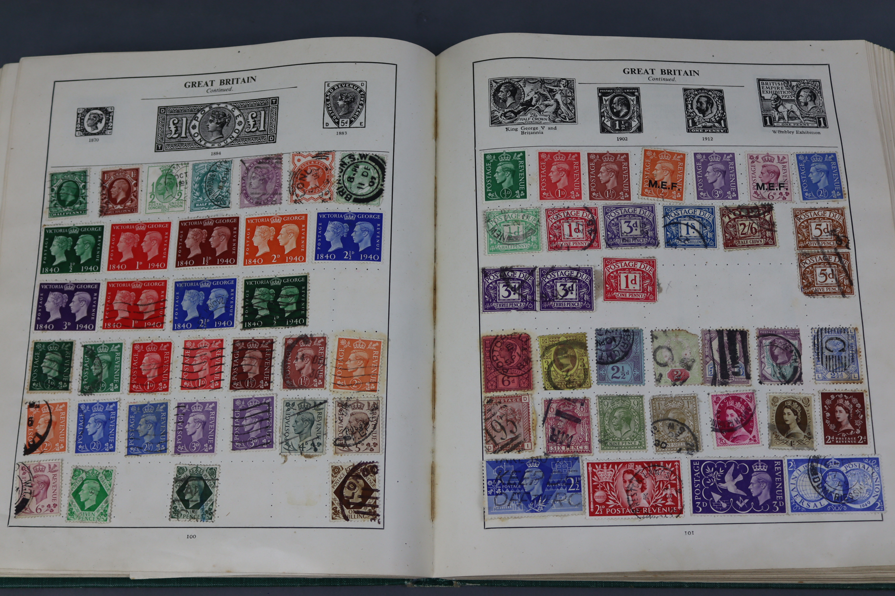 A Strand album & contents of GB & foreign stamps.