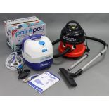 A Numatic “Henry” cylinder vacuum cleaner; & a Dulux “Paintpad” roller system, boxed, both w.o.