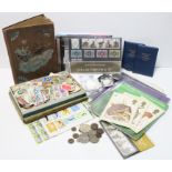 A collection of GB & foreign stamps, covers, etc., mostly loose; various presentation packs of GB