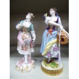 Two early 20thC Continental porcelain figures, viz.