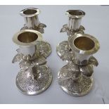 A set of four Oriental engraved,