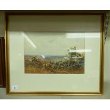 Harold Waite - a landscape watercolour bears a signature 9.