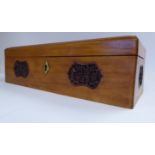 An early 20thC Chinese sandlewood box,