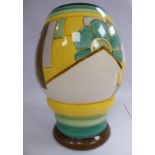 A Clarice Cliff pottery vase, shape no.