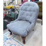 A late Victorian salon chair,