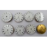 Eight late 19th/early 20thC pocket watch movements,