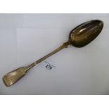 An early Victorian silver fiddle pattern basting spoon London 1844 11