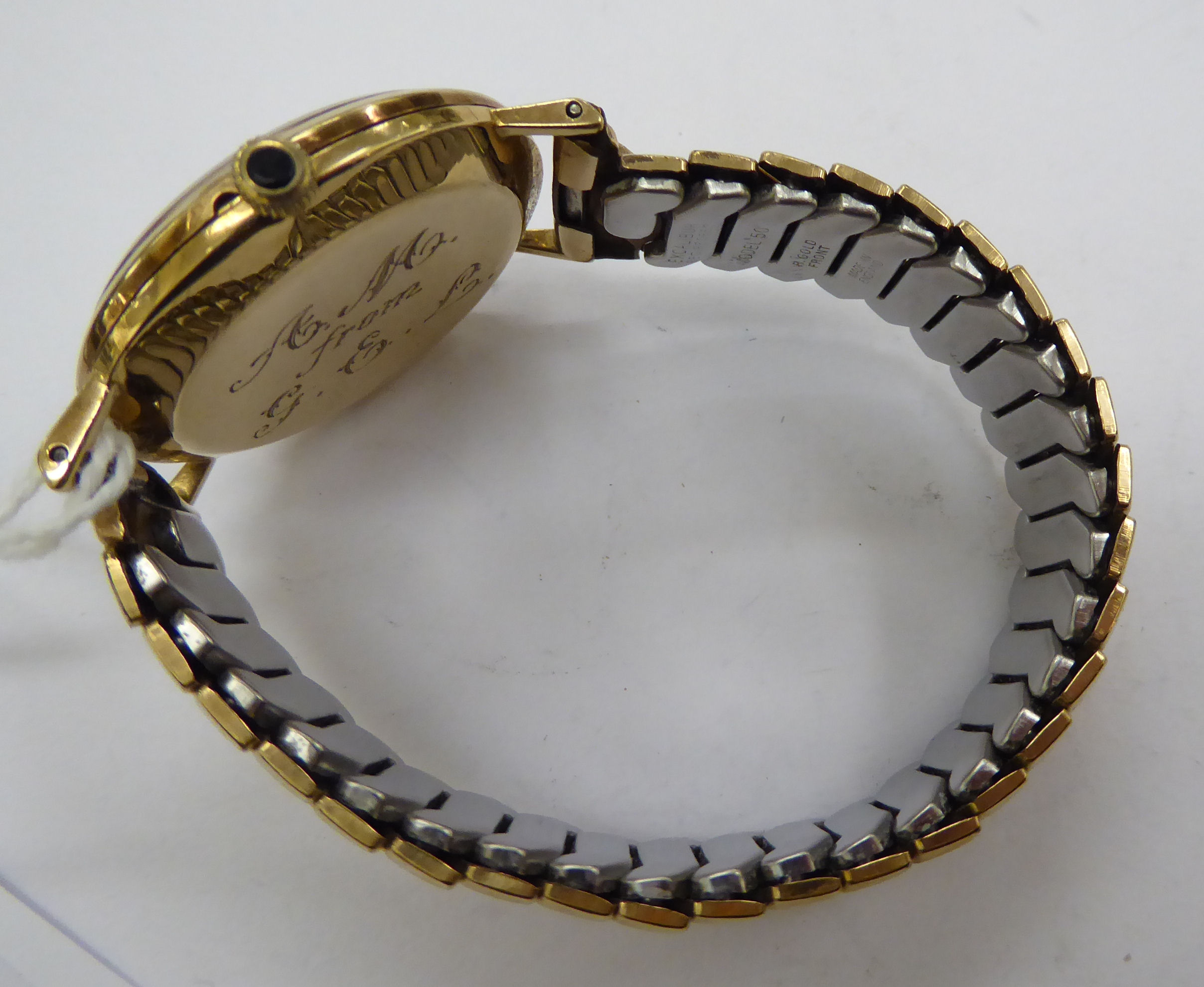 An Accurist 9ct gold cased wristwatch, - Image 2 of 3