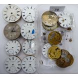 Sixteen late 19th/early 20thC watch movements,