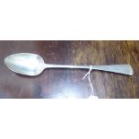 A George III silver Old English pattern basting spoon Emanuel Levy Exeter 1817