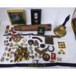 Miscellaneous Militaria: to include uniform buttons and badges,