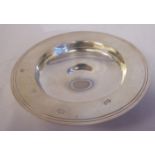 A silver Armada design dish with a dimpled centre William Comyns London 1996 5.