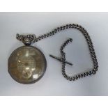 A George IV silver cased pocket watch,