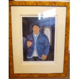 Margaret M Loxton - 'Pierre-Gaston Vigneron' Limited Edition 41/500 coloured print bears a