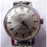 A lady's Tudor Princess stainless steel cased wristwatch,
