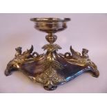 A late Victorian silver plated table centrepiece,