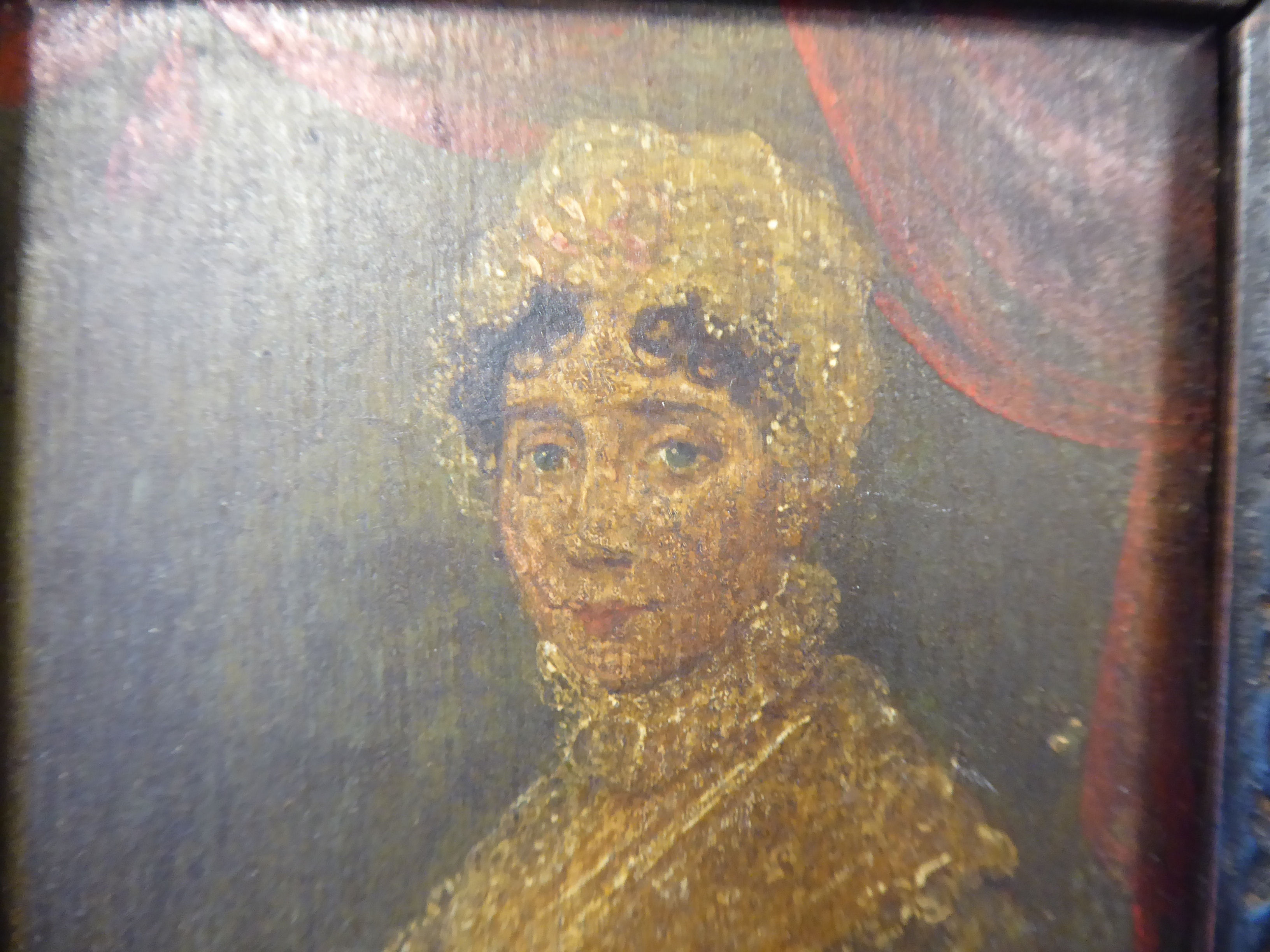 A pair of mid 19thC portrait miniatures, - Image 3 of 8